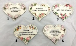 Magnes decoupage serce