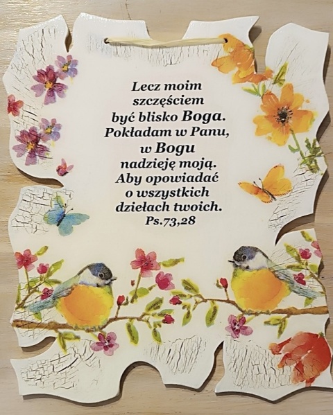 Zawieszka obrazek duży wycinany